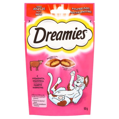 Dreamies | Töltött falatkák | Jutalomfalat | Marha - 60 g