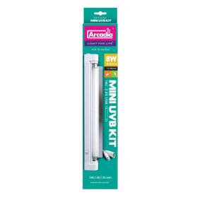   Arcadia | Mini UVB Kit 8W | UVB fénycső szett nappali hüllők számára – 8 W/31 cm