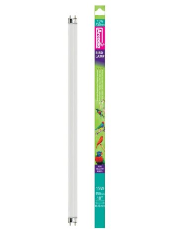 Arcadia | BIRD LAMP T8 | UVB fénycső a D3-vitamin termelés támogatásához díszmadarak számára 2.4% - 15 W/45 cm