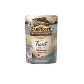  Carnilove | Cat | Teljes értékű eledel, Trout with Echinacea | Pisztráng echinaceával, macska számára - 85 g