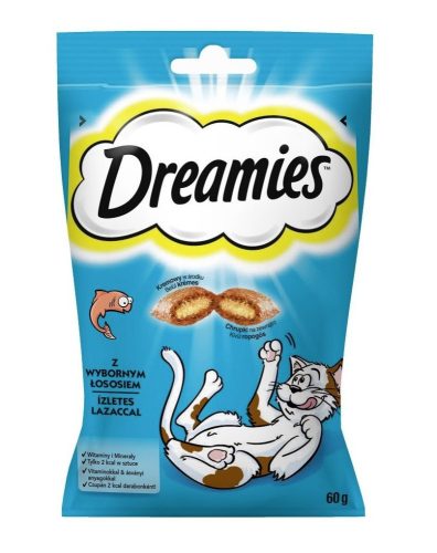 Dreamies | Töltött falatkák | Jutalomfalat | Lazacos - 60 g