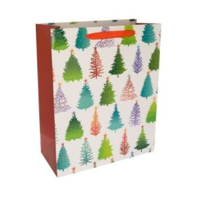 Ajándéktasak | fenyő mintás - 18x23cm 