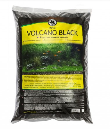 JK | Volcano Black | Vulkáni eredetű bioaktív fekete akváriumi aljzat - 2 L