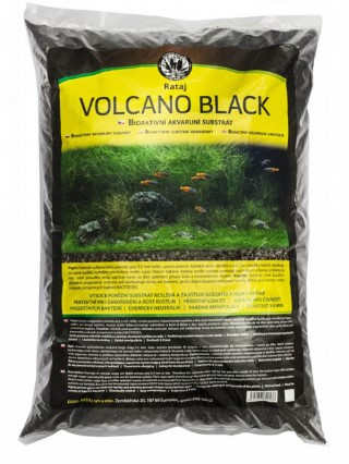 JK | Volcano Black | Vulkáni eredetű bioaktív fekete akváriumi aljzat - 8 L