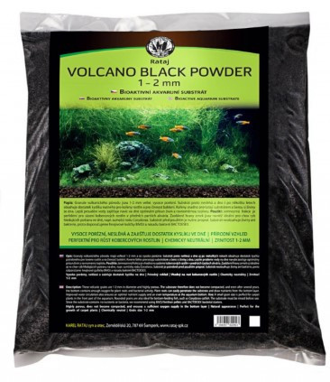 JK | Volcano Powder | Vulkáni eredetű bioaktív fekete akváriumi aljzat - 8 L