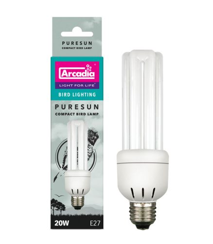 Arcadia Puresun Compact Bulb 2.4 % | UVB izzó madarak számára - 20 W