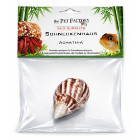   The Pet Factory Csigahéj - Achatina | Természetes váz remeterákok és sügérek számára – 2-3 cm nyílással