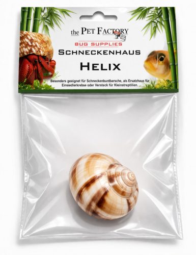 The Pet Factory Csigahéj - Helix | Természetes váz remeterákok és sügérek számára – 2-3 cm nyílással