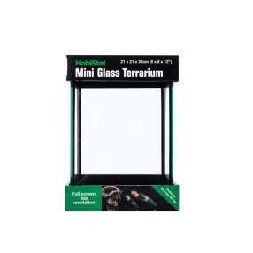   HabiStat | Glass Terrarium | Üveg terrárium kis testű hüllőknek és kétéltűeknek – 20×20×30 cm