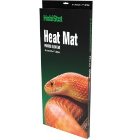   HabiStat | Heat Mat Carbon Printed | Energiatakarékos hőszőnyeg terráriumi hüllők számára  - 28 W/59x28 cm 