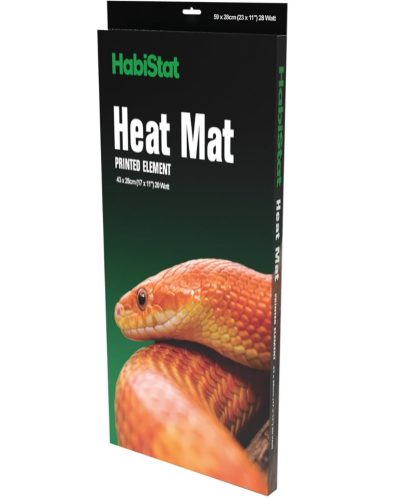 HabiStat | Heat Mat Carbon Printed | Energiatakarékos hőszőnyeg terráriumi hüllők számára  - 28 W/59x28 cm 