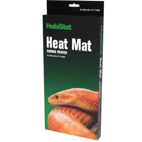   HabiStat | Heat Mat Carbon Printed | Energiatakarékos hőszőnyeg terráriumi hüllők számára - 7 W/15x28 cm