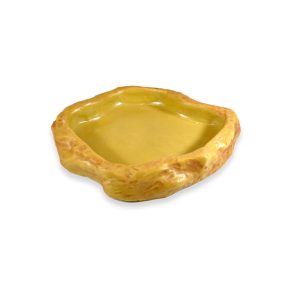   HabiStat | Sandstone Feeding Dish | Természetes megjelenésű etetőtál terráriumi hüllők számára - L