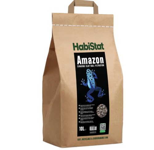 HabiStat | Amazon Sinking Clay Ball | Süllyedő agyaggolyók terráriumi élőhely stabilizálásához hüllők és kétéltűek számára - 10 L