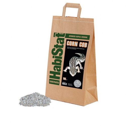 HabiStat | Corn Cob | Természetes kukoricacsutka alom hüllők és kisemlősök számára - 10 L
