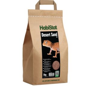   HabiStat | Desert Sand Red | Természetes vörös sivatagi homok nappali hüllők számára - 5 kg