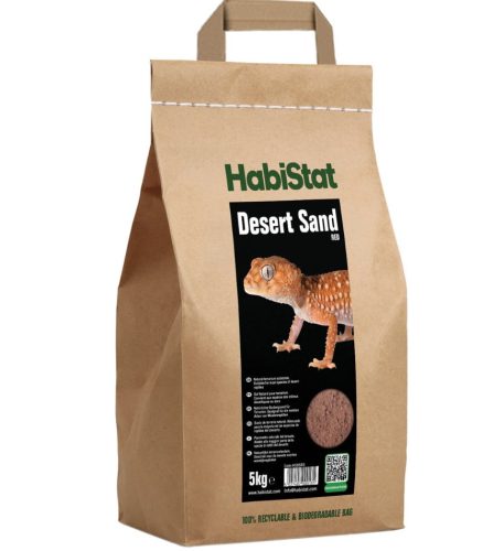 HabiStat | Desert Sand Red | Természetes vörös sivatagi homok nappali hüllők számára - 5 kg