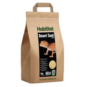   HabiStat | Desert Sand Yellow | Természetes sárga sivatagi homok terráriumi hüllők számára - 5 kg