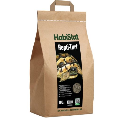 HabiStat | Repti Turf | Természetes préselt növényi talaj teknősök számára - 10 L