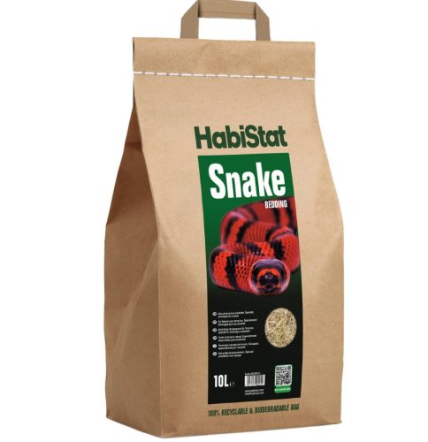 HabiStat | Snake Bedding Aspen |  Felkészített, természetes faforgács alom kígyók részére - 10 L