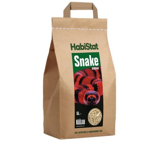 HabiStat | Snake Bedding Aspen |  Felkészített, természetes faforgács alom kígyók részére - 5 L