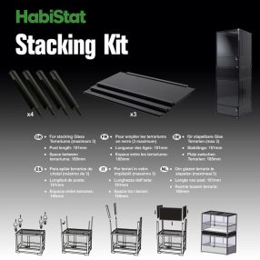   HabiStat | Stacking kit for Terrarium | Egymása építhető terráriumokhoz bővítő készlet  - 45x45 cm