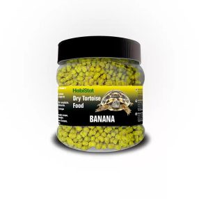   HabiStat | Tortoise Food Banana |  Banános növényi alapú teknőstáp szárazföldi teknősök számára - 200 g