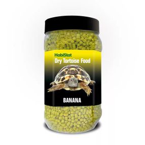   HabiStat | Tortoise Food Banana | Banános növényi alapú teknőstáp szárazföldi teknősök számára - 400 g