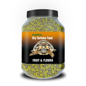   HabiStat | Tortoise Food Fruit&Flower | Gyümölcsös és Virágos alapú teknőstáp szárazföldi teknősök számára - 800 g