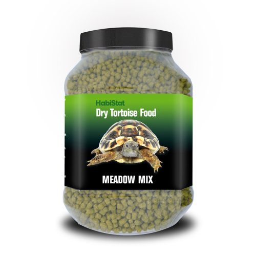 HabiStat | Tortoise Food Meadow Mix | Növényi alapú teknőstáp szárazföldi teknősök számára - 800 g