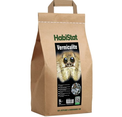 HabiStat | Vermiculite Fine Substrate | Aljzat tojáskeltetéshez és párás élőhelyekhez hüllők és kétéltűek részére – 5 liter
