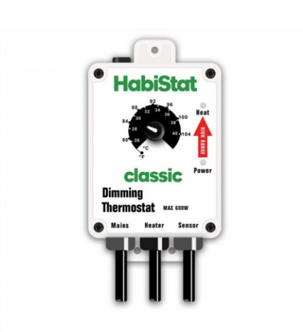 HABISTAT | DIMMER THERMOSTAT WHITE | Teljesítményszabályozó termosztát, fehér - 600 WATT