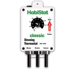   Habistat | High Range Dimming Thermostat White | Analóg hőszabályzó hüllő terráriumokhoz - 600W