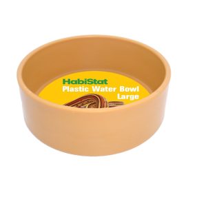   Habistat | Round Plastic Water Bowl Large | Kerek műanyag itatótál hüllők és kétéltűek számára – 13 × 13 × 4,5 cm