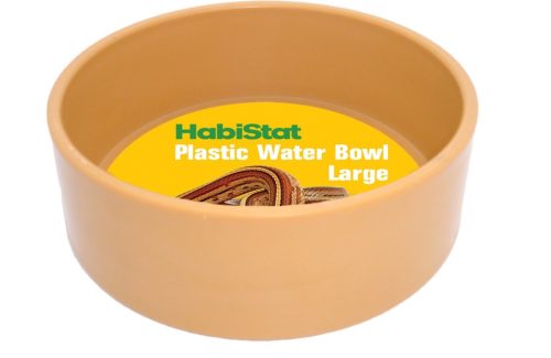 Habistat | Round Plastic Water Bowl Large | Kerek műanyag itatótál hüllők és kétéltűek számára – 13 × 13 × 4,5 cm