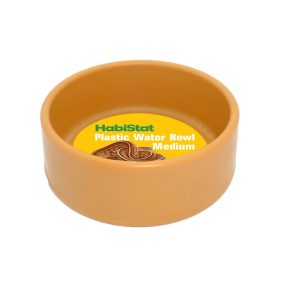   Habistat | Round Plastic Water Bowl Medium | Kerek műanyag itatótál hüllők és kétéltűek számára  - 9x9x3,5 cm