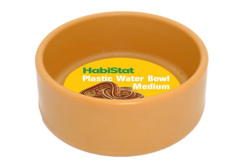 Habistat | Round Plastic Water Bowl Medium | Kerek műanyag itatótál hüllők és kétéltűek számára  - 9x9x3,5 cm
