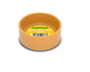 HABISTAT | ROUND PLASTIC WATER BOWL SMALL | Kerek műanyag itatótál -  7x7x2,5 cm