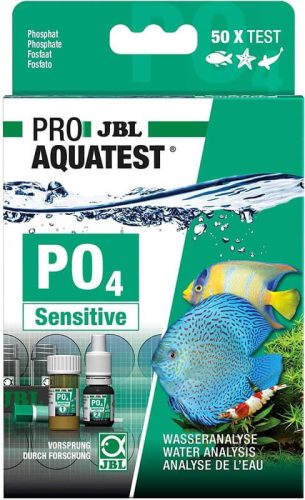 JBL ProAquaTest PO4 Phosphat Sensitiv | Gyorsteszt édesvízi/tengervizes akváriumok és tavak foszfáttartalmának meghatározására