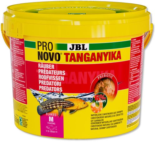 JBL | ProNovo | Tanganyika | Lemezes díszhaltáp | Sügér félék számára - 5,5L/950g