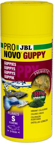 JBL | ProNovo | Guppy Flakes | S | Pehelytáp | Guppyk számára - 45 g/250 ml