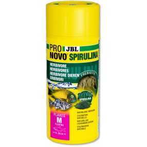   JBL | ProNovo | Spirulina | Flakes M | Pehelytáp | Növény és algaevő halak számára - 40 g/250 ml
