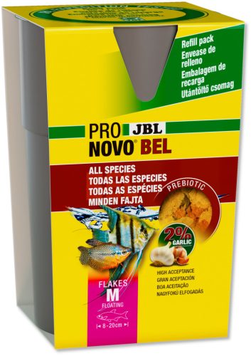 JBL | ProNovo | Bel | Flakes M | Lemezes díszhaltáp | Akváriumi halak számára - 135 g/750 ml