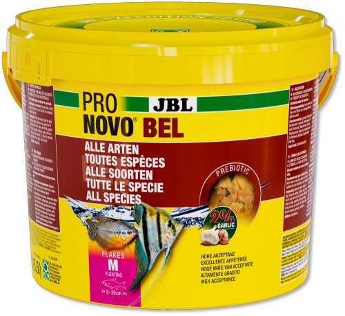 JBL | ProNovo | Bel | Flakes M | Lemezes díszhaltáp | Akváriumi halak számára - 5,5 l