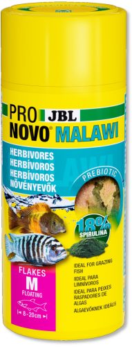 JBL | ProNovo | Malawi | Flakes M | Lemezes díszhaltáp | Sügér félék számára - 1000ml/500g