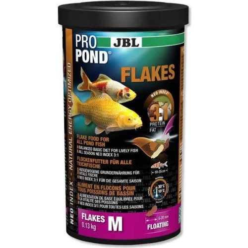 JBL ProPond Flakes | Lemezes táp tavi halaknak - 130 g