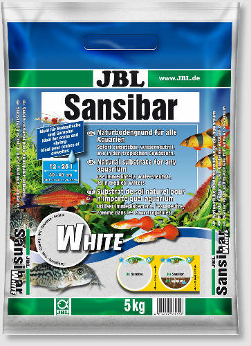 JBL Sansibar | Akvárium aljzat, fehér - 5 Kg