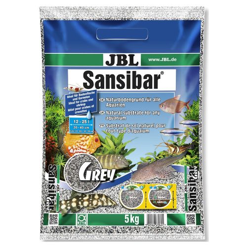 JBL Sansibar Grey | Talaj (szürke színű, finomszemcsés) édes- és sósvízi akváriumokhoz - 5 Kg