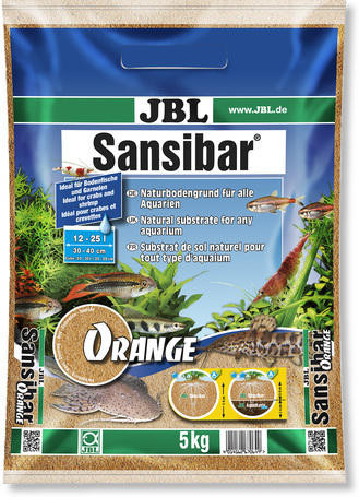 JBL Sansibar Orange | Talaj (narancssárga színű, finomszemcsés) édes- és sósvízi akváriumokhoz - 10 kg