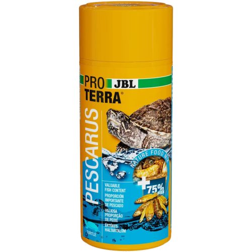 JBL ProTerra Pescarus | Kiegészítő eleség egész halakkal és garnélákkal vízi teknősök részére – 250 ml (36 g)